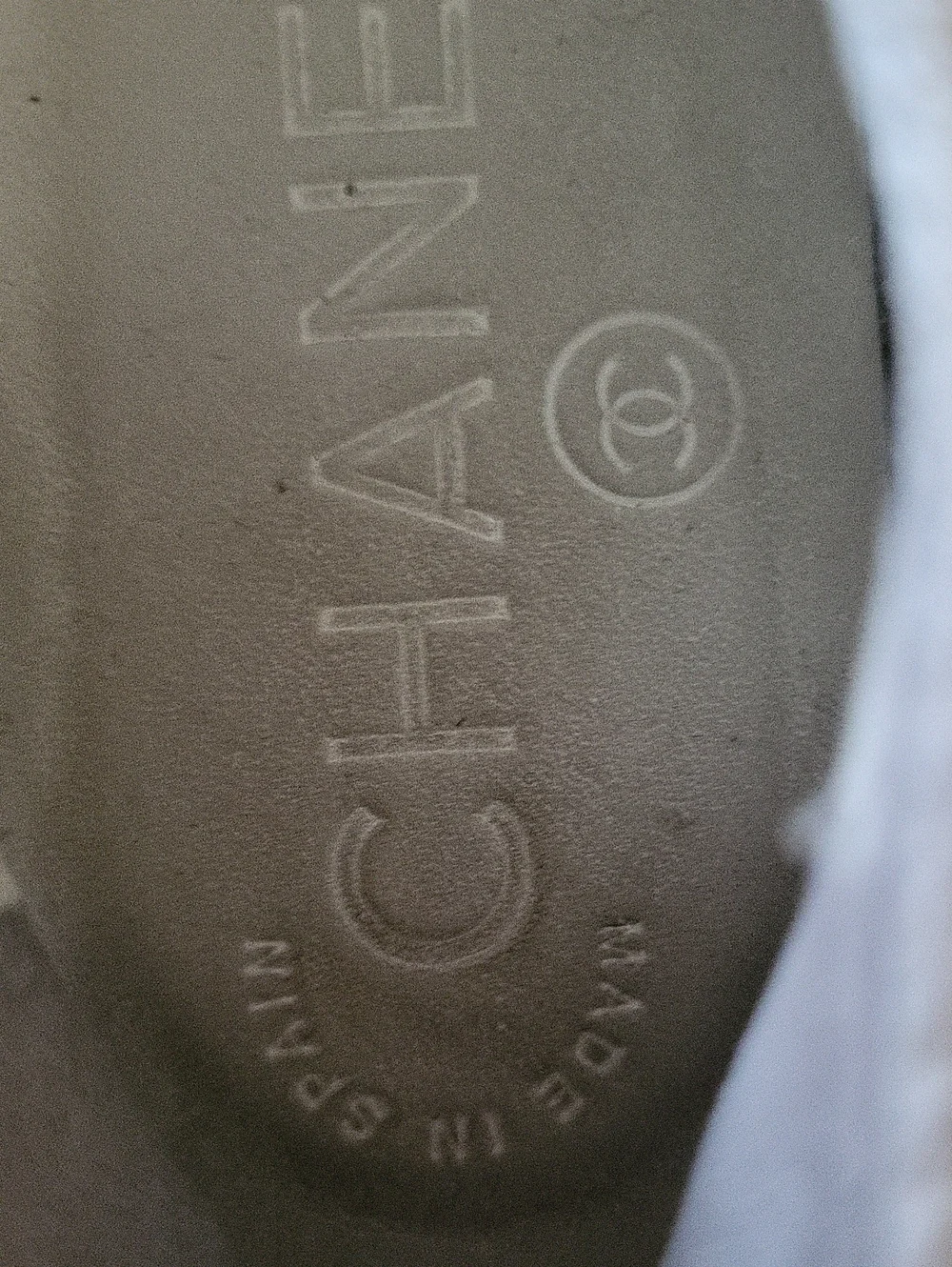 Chanel beige canvas espadrilles featuring a white sequin CC logo Shoes